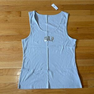 GAP Women's Iced Light Blue Tank Top NWT XXL